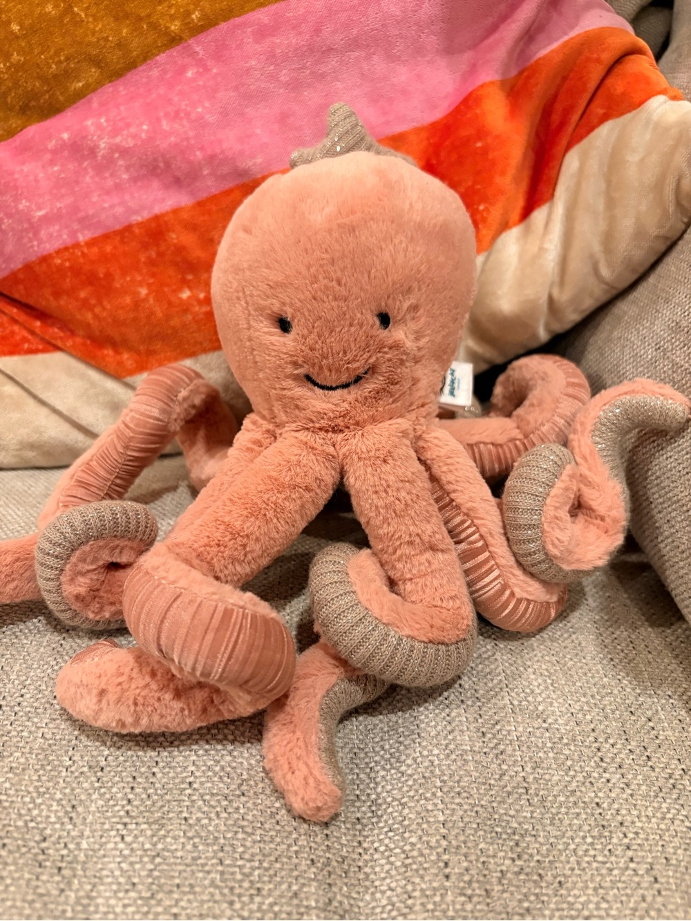 Retired Jellycat Odell Octopus Activity toy